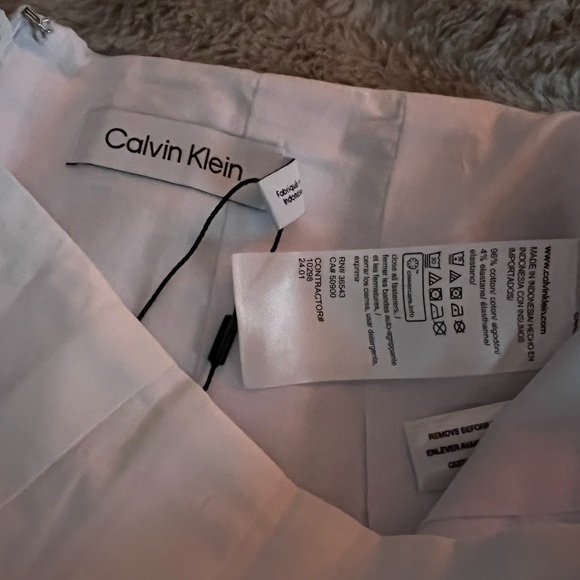 NEW! Calvin Klein Stretch Poplin Long Skirt - Picture 5 of 9